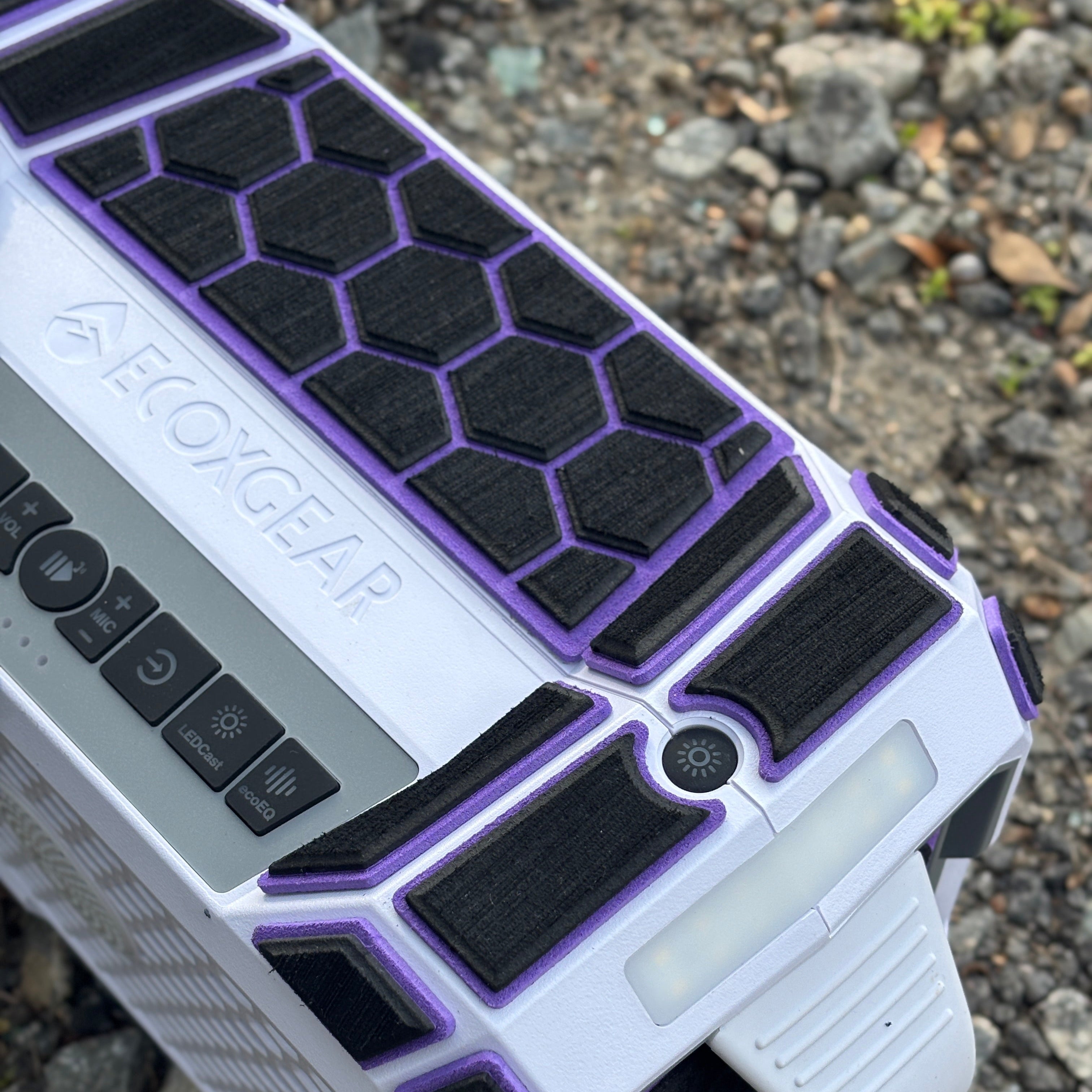 "Hexagons" - Custom EVA Foam Routed Speaker Shell for Ecoxgear Defender