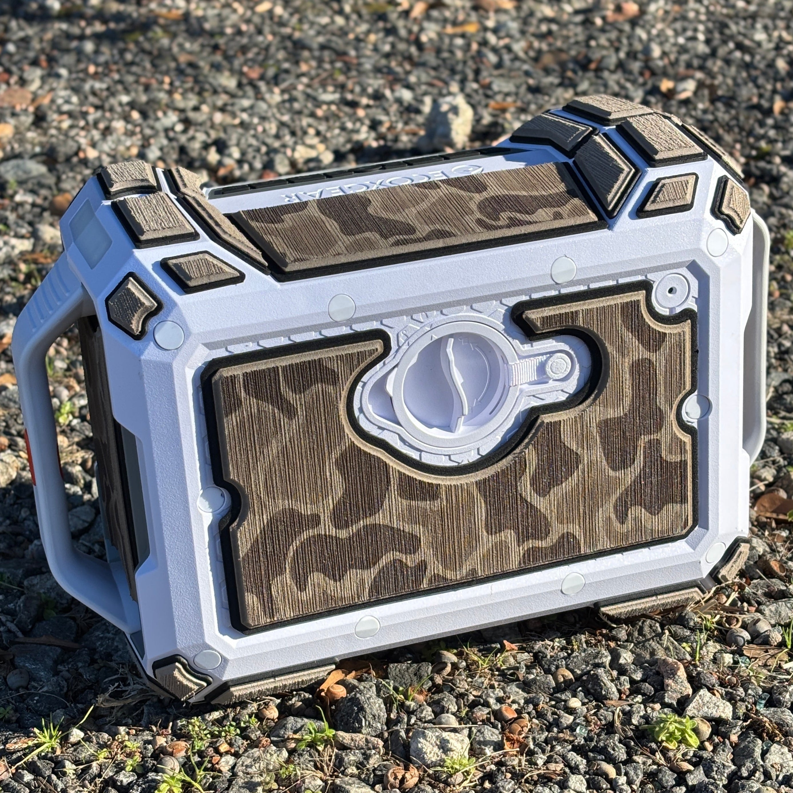 "Jett's Camo" - Custom EVA Foam Routed Speaker Shell for Ecoxgear Defender