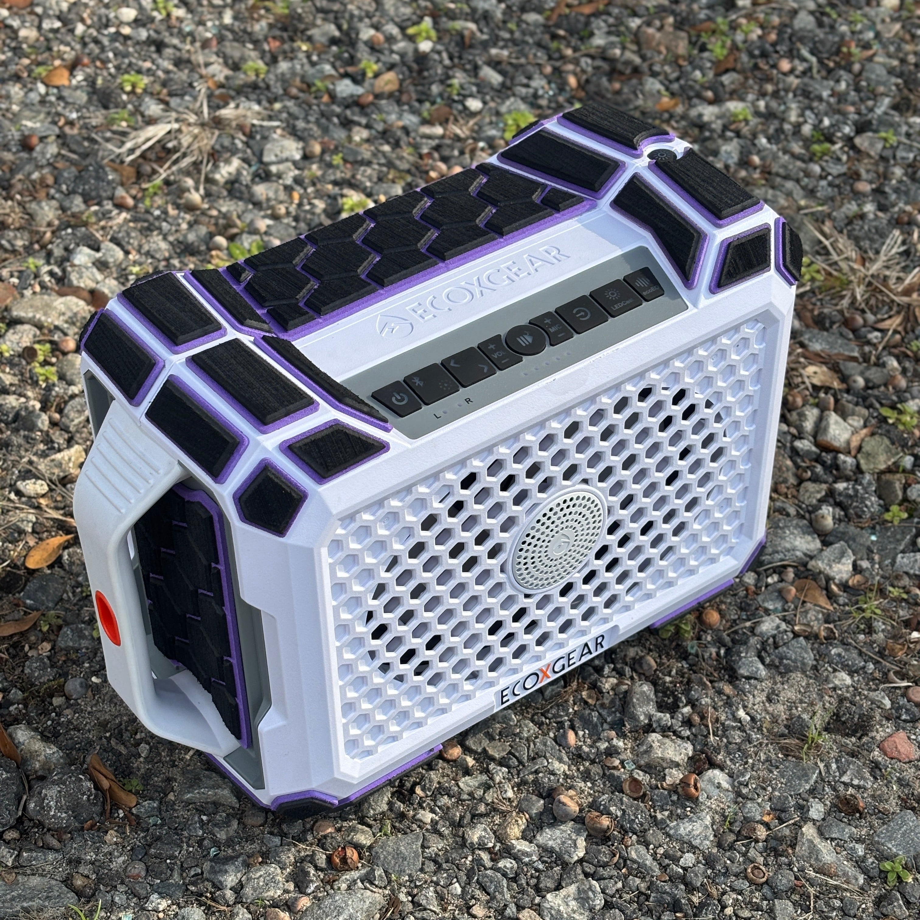 "Hexagons" - Custom EVA Foam Routed Speaker Shell for Ecoxgear Defender