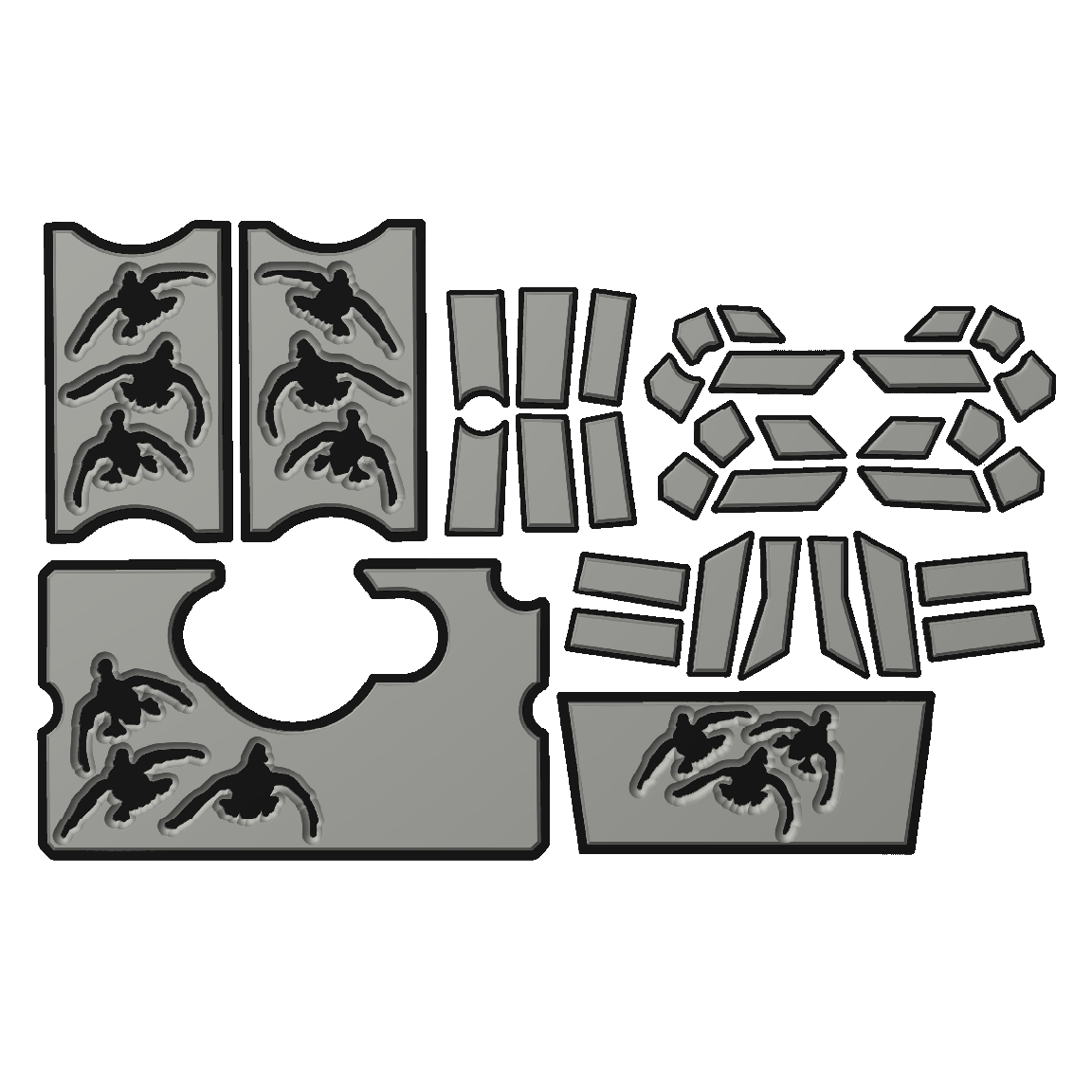 "Cupped Ducks" - Custom EVA Foam Routed Speaker Shell for Ecoxgear Defender