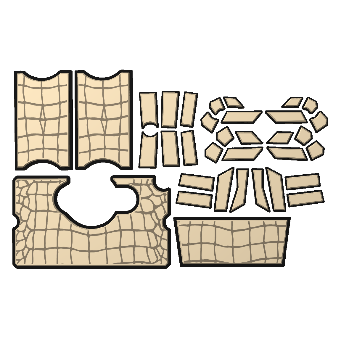 "Gator Skin" - Custom EVA Foam Routed Speaker Shell for Ecoxgear Defender