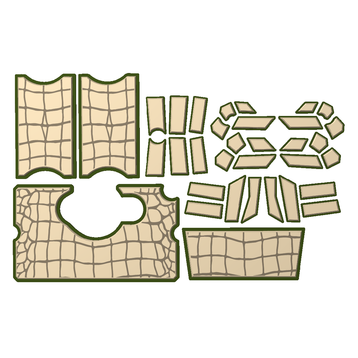 "Gator Skin" - Custom EVA Foam Routed Speaker Shell for Ecoxgear Defender