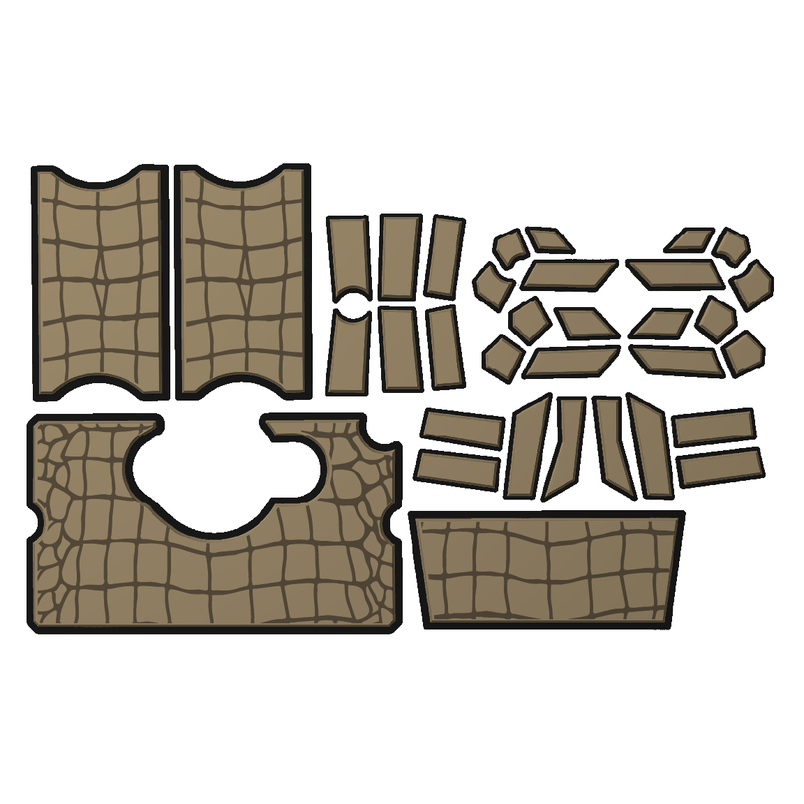 "Gator Skin" - Custom EVA Foam Routed Speaker Shell for Ecoxgear Defender