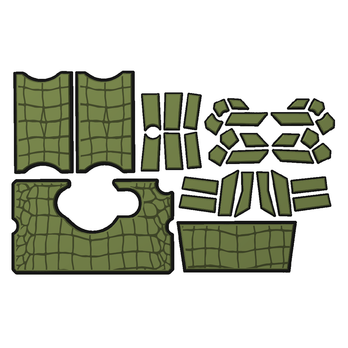 "Gator Skin" - Custom EVA Foam Routed Speaker Shell for Ecoxgear Defender