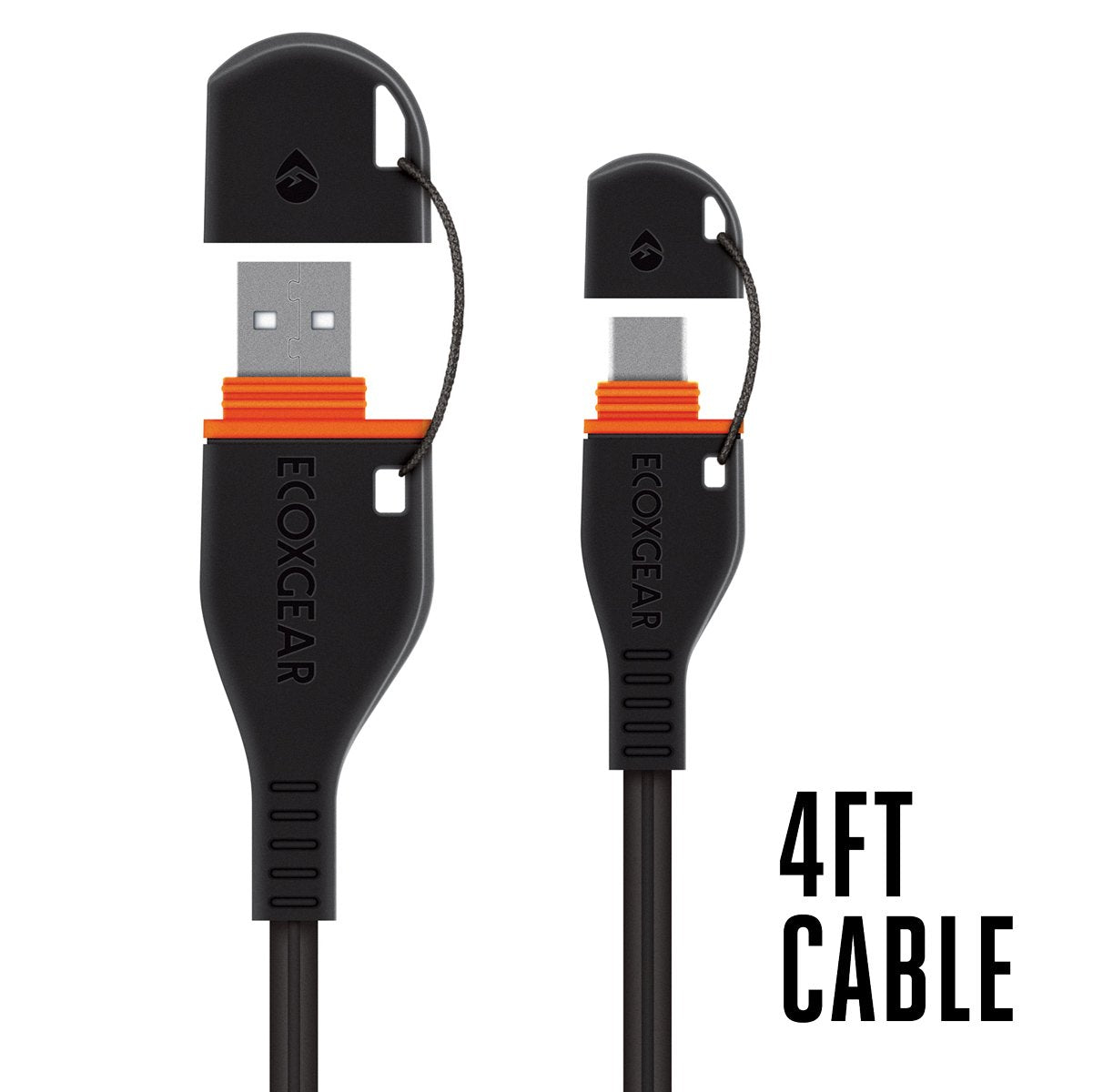 dak Mompelen Integraal 4ft Waterproof USB Cable – ECOXGEAR